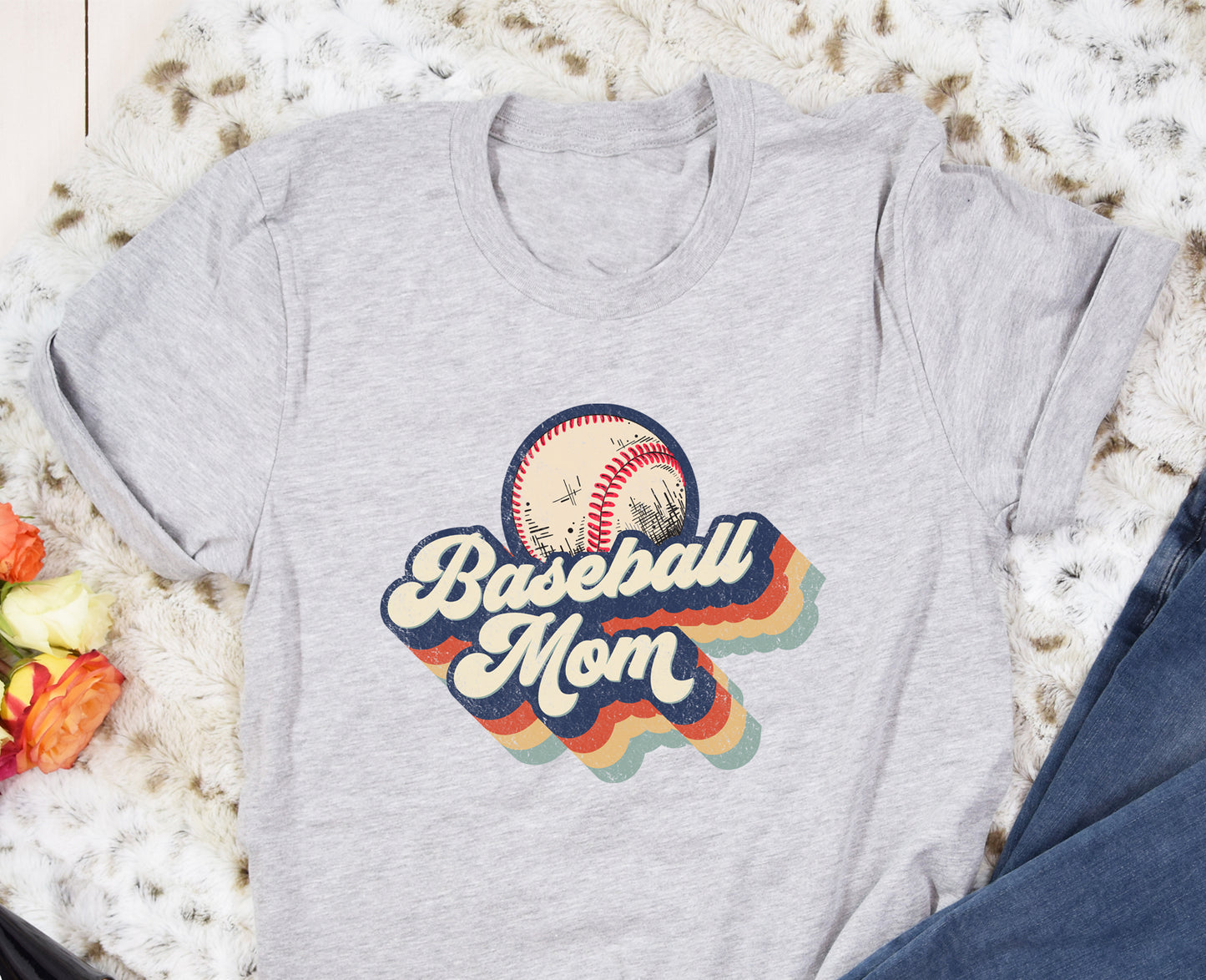 Retro Baseball Mom