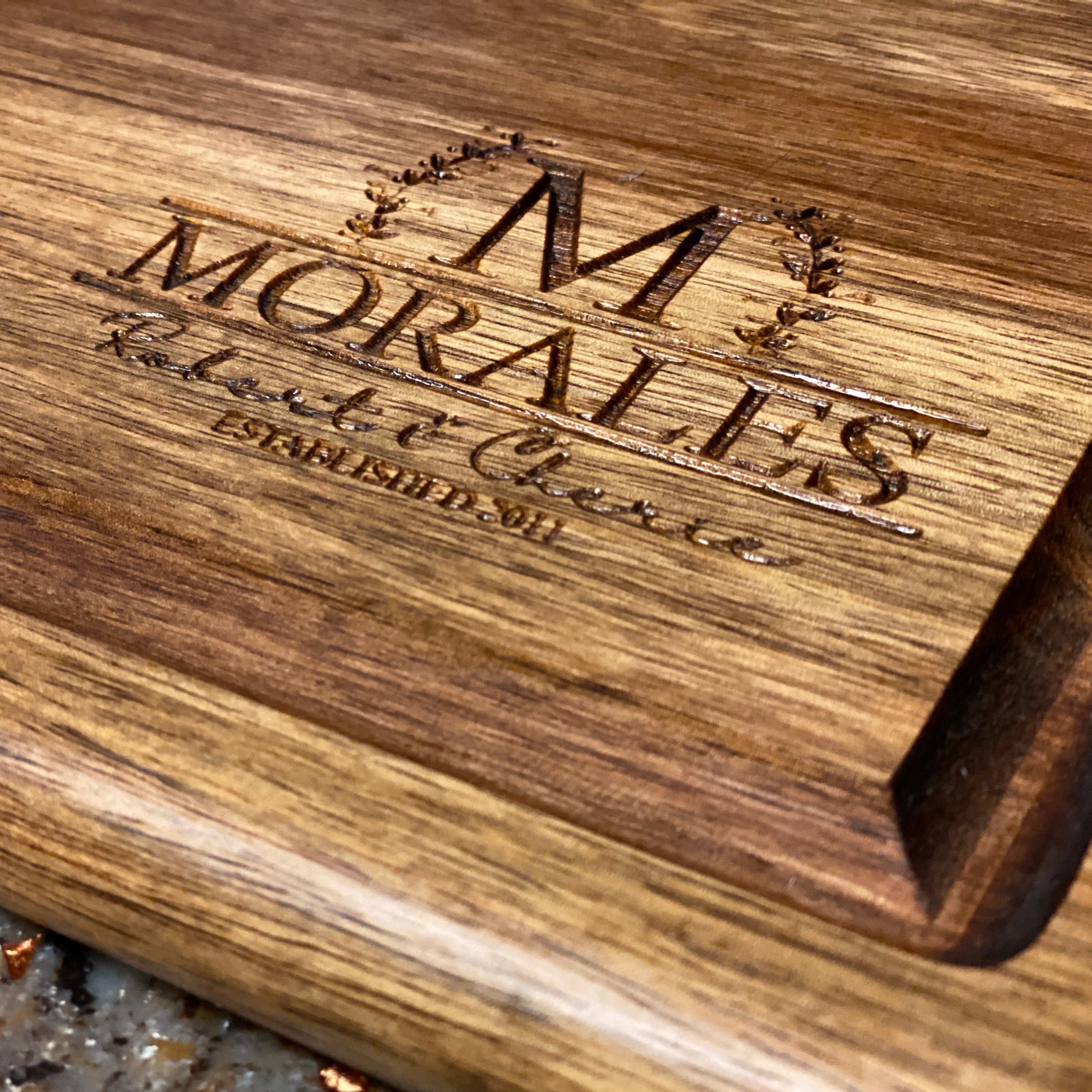 Personalized Engraved Acacia Wood Cutting Board