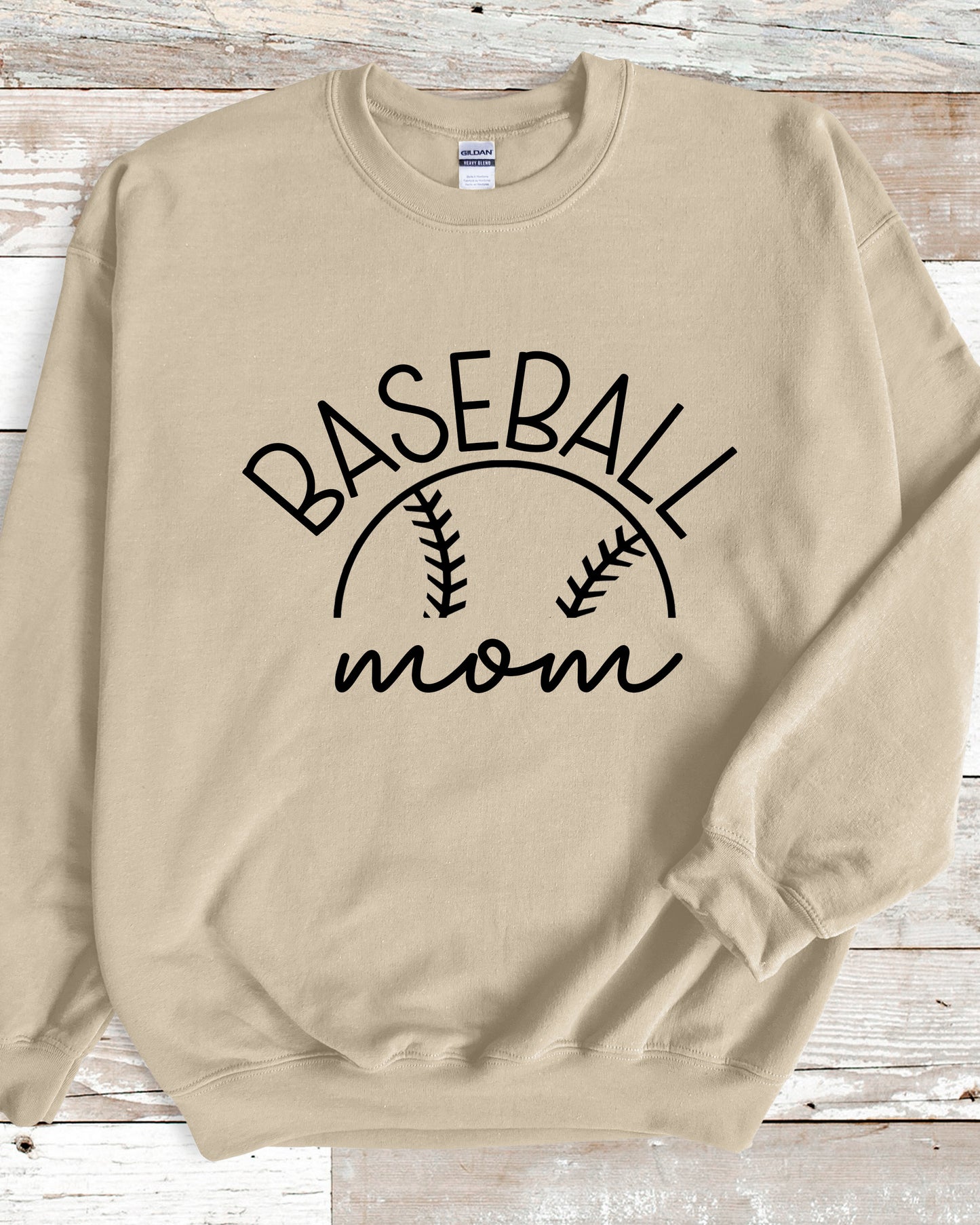 Baseball Mom Name on Sleeve