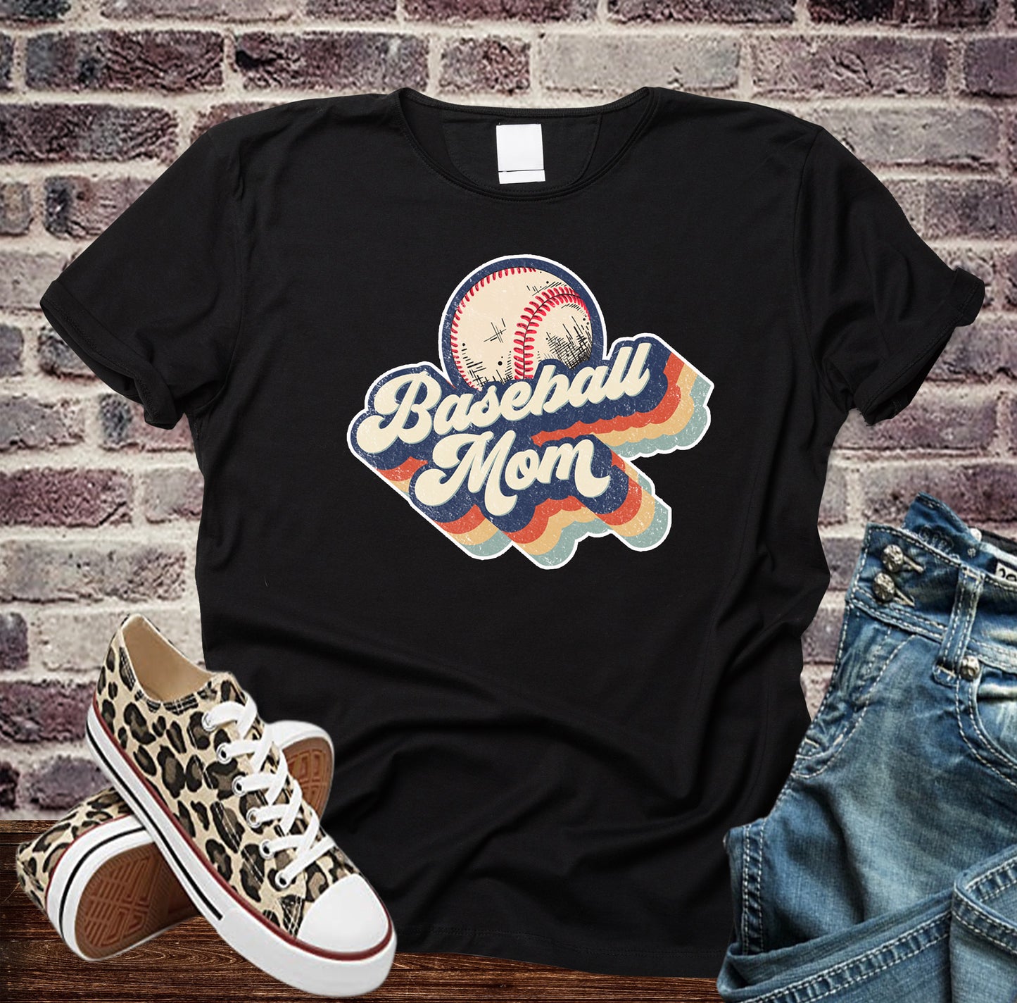 Retro Baseball Mom