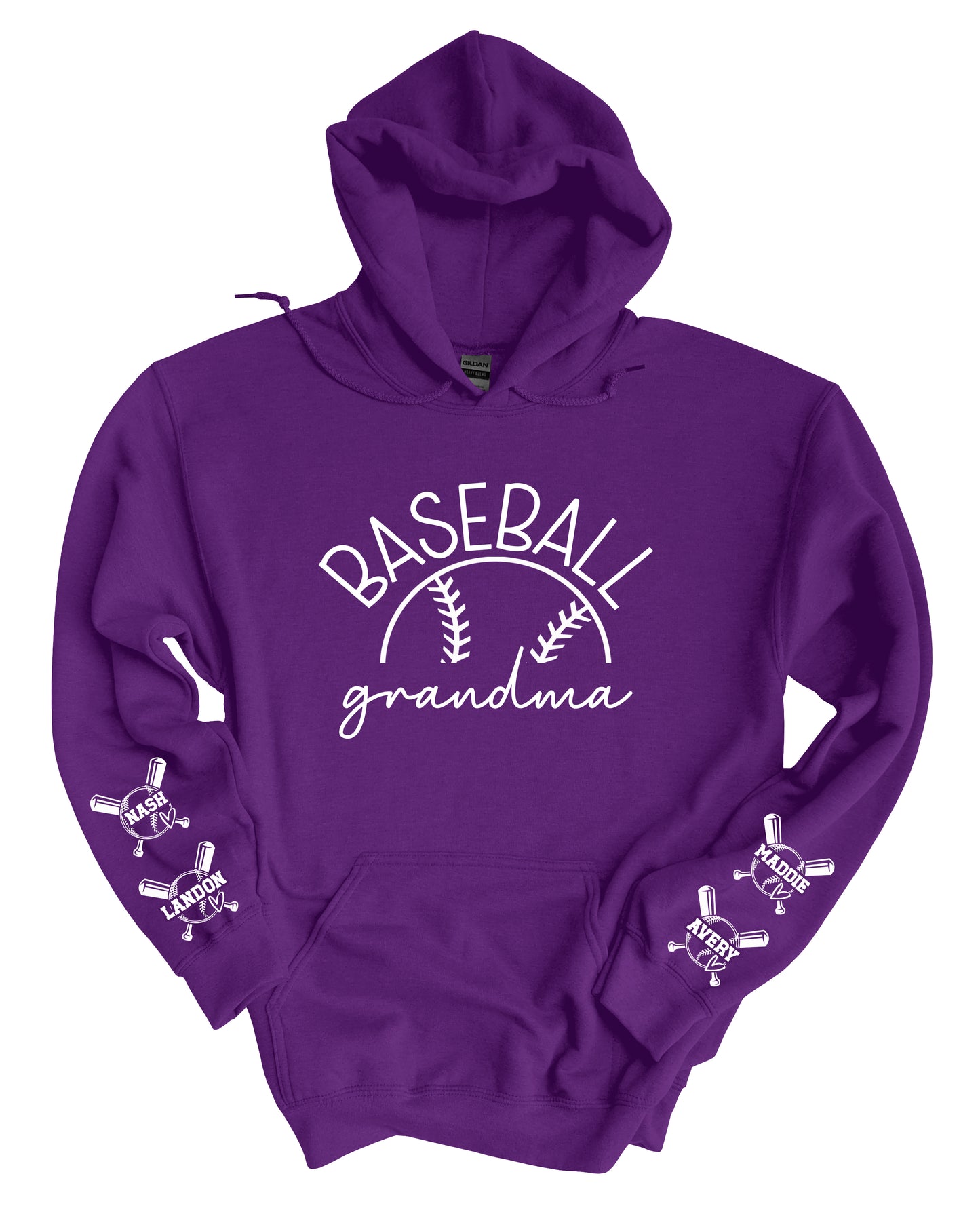 Baseball Mom Name on Sleeve