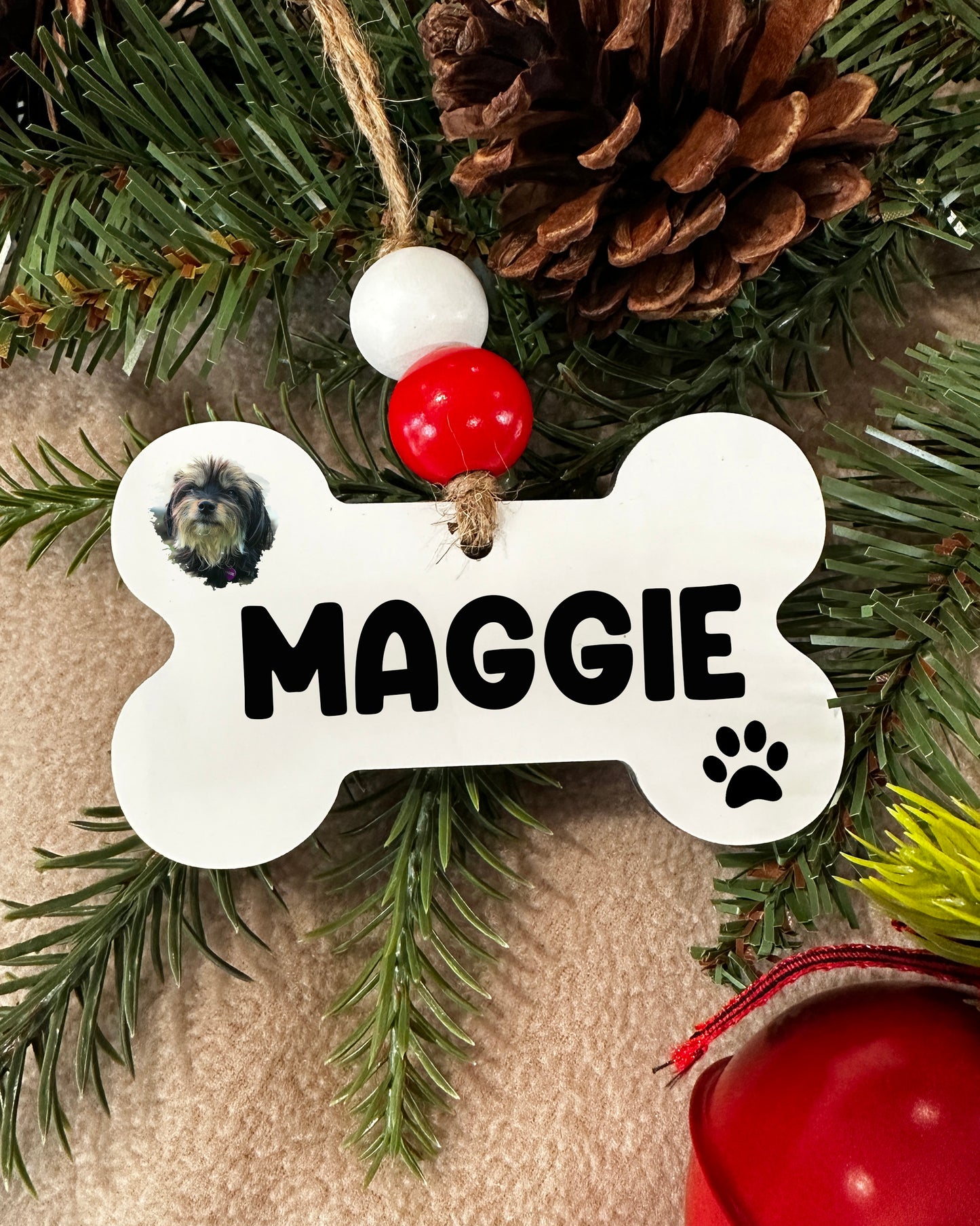 Dog Bone Christmas Ornaments