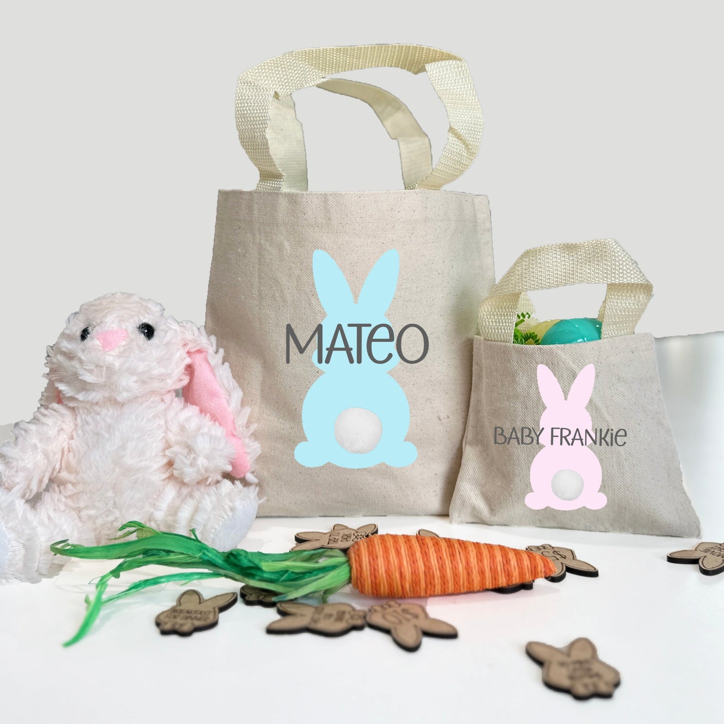 Personalized Spring Bunny Bag