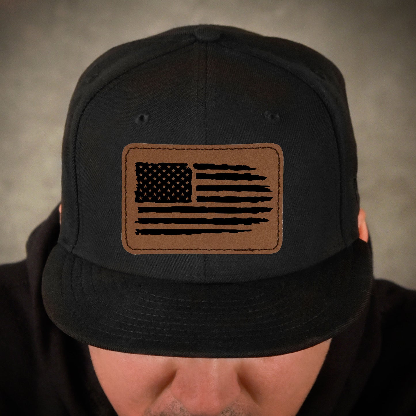 American flag Mens snapback hat