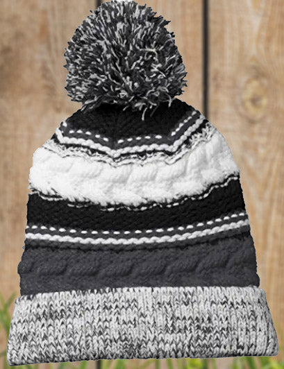 Football Sports Pom Pom Beanie