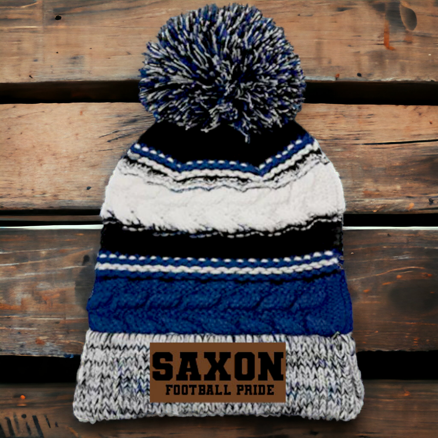 Football Sports Pom Pom Beanie