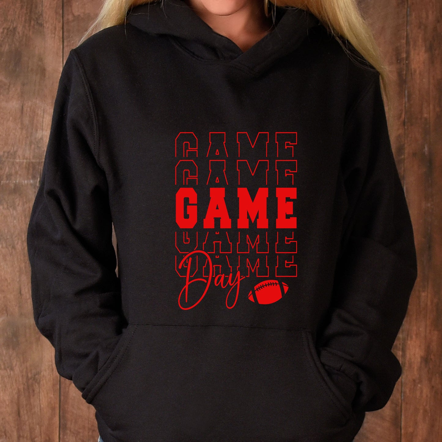 Football Game Day Stacked T-shirt, Sweatshirt, or Hoodie