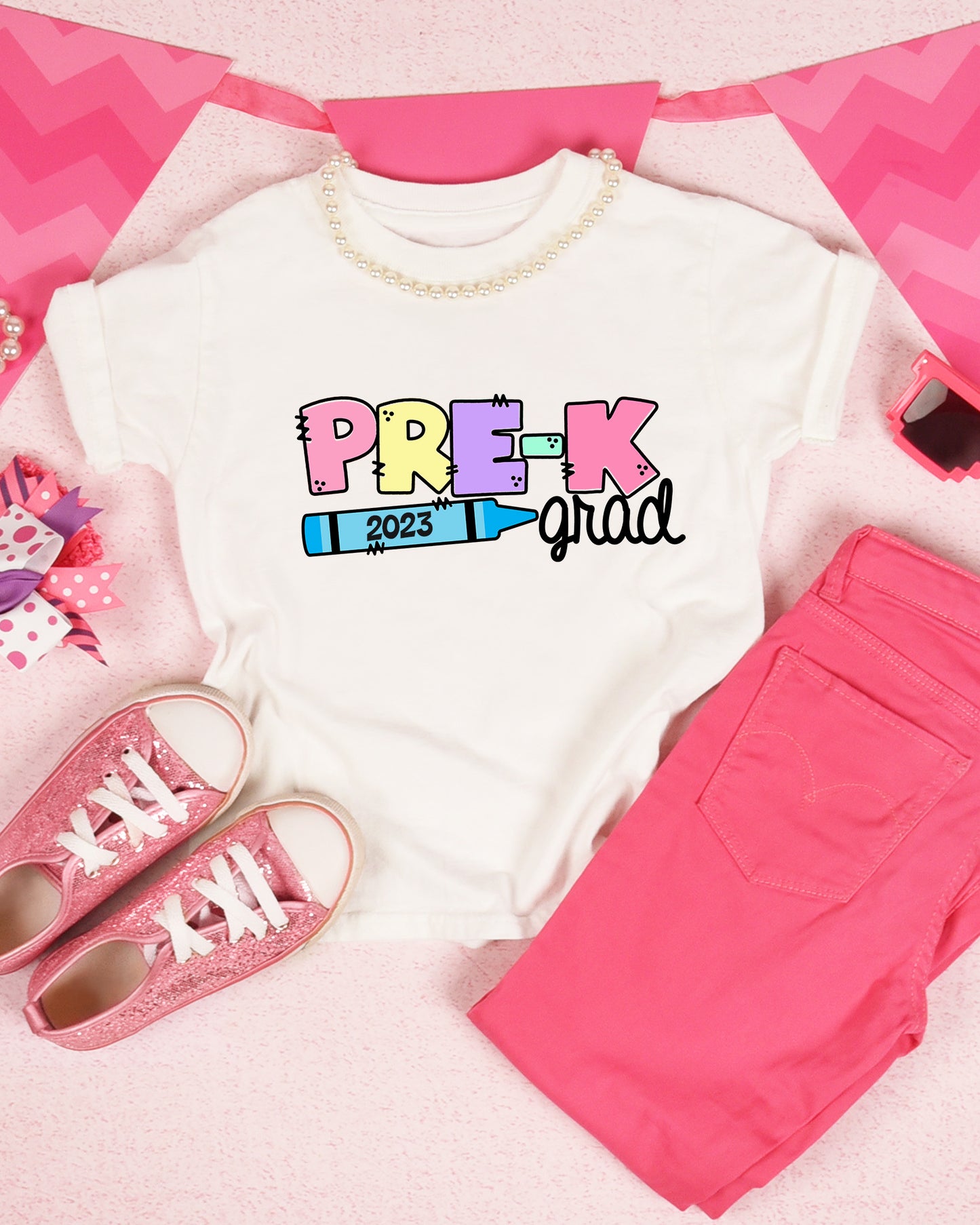 Kids Prek K Crayon Tee