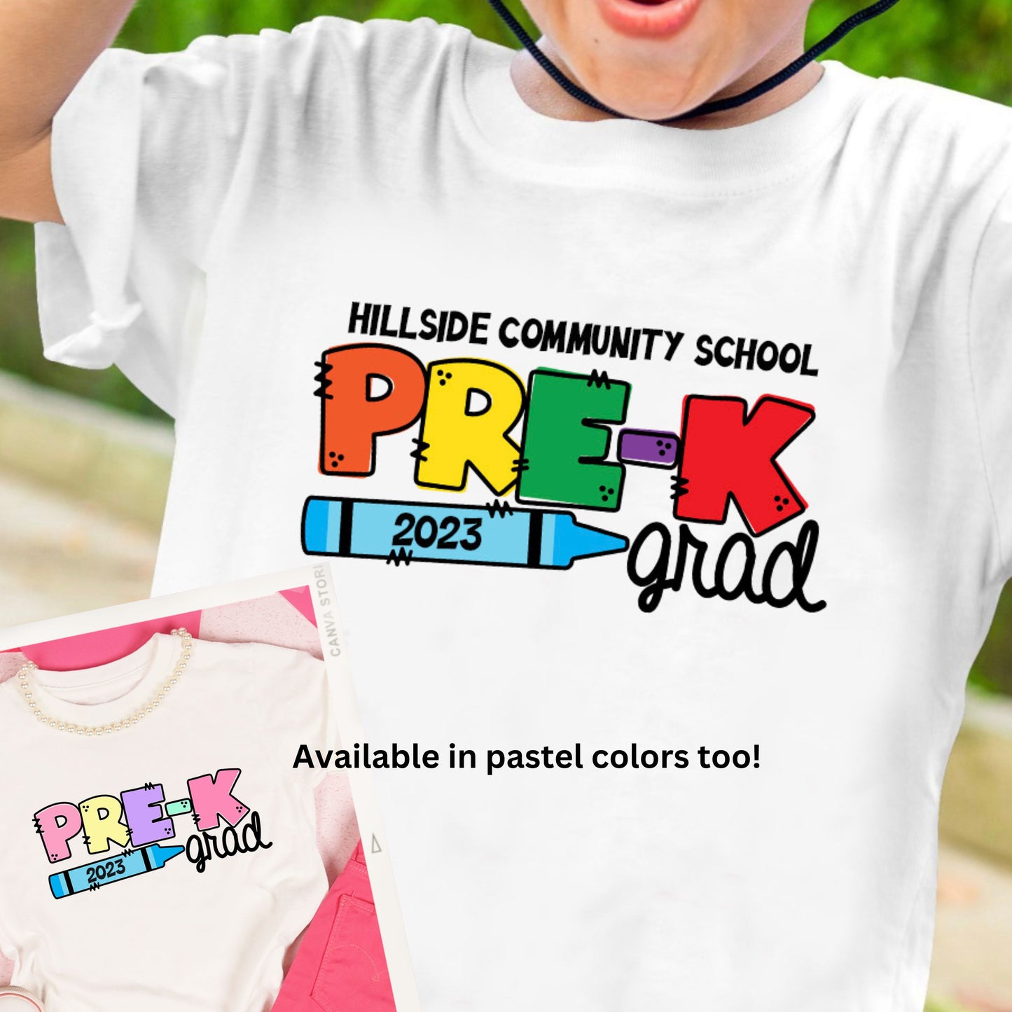 Kids Prek K Crayon Tee