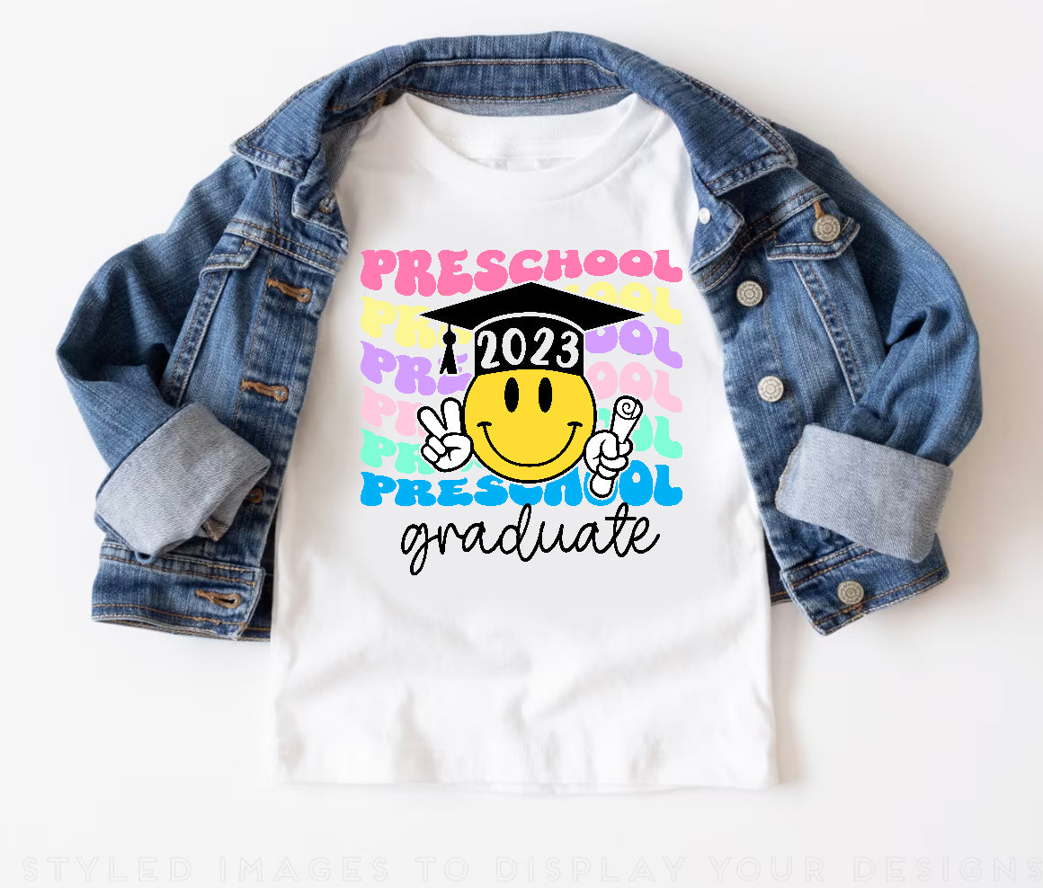 Kids Preschool Wave Grad Tee