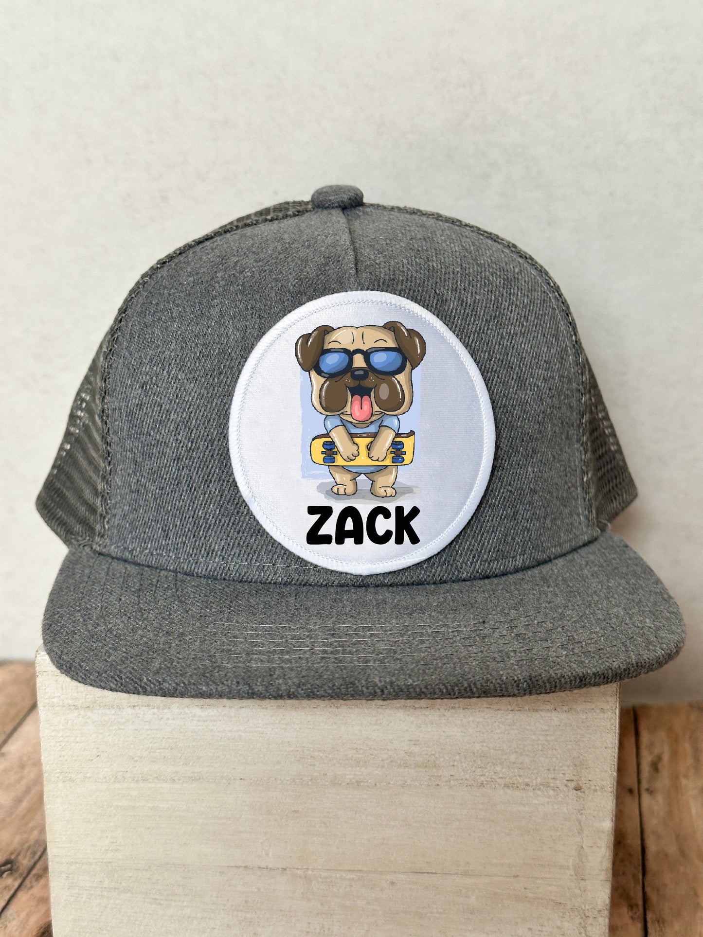 Child Custom Name Color Patch Hat- Child's Snapback Hat