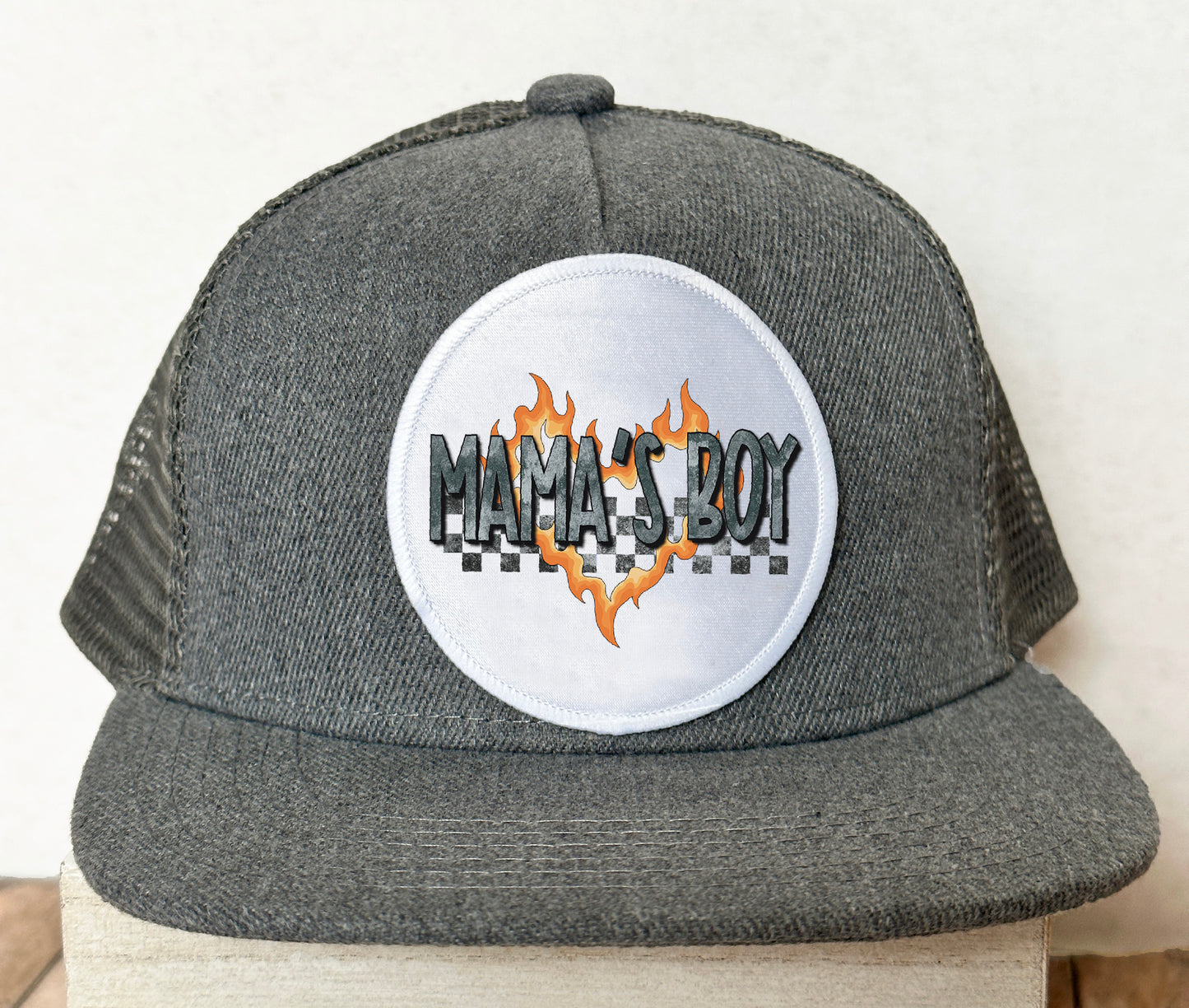 Child Custom Color Patch Hat- Child's Snapback Hat Mama's Boy