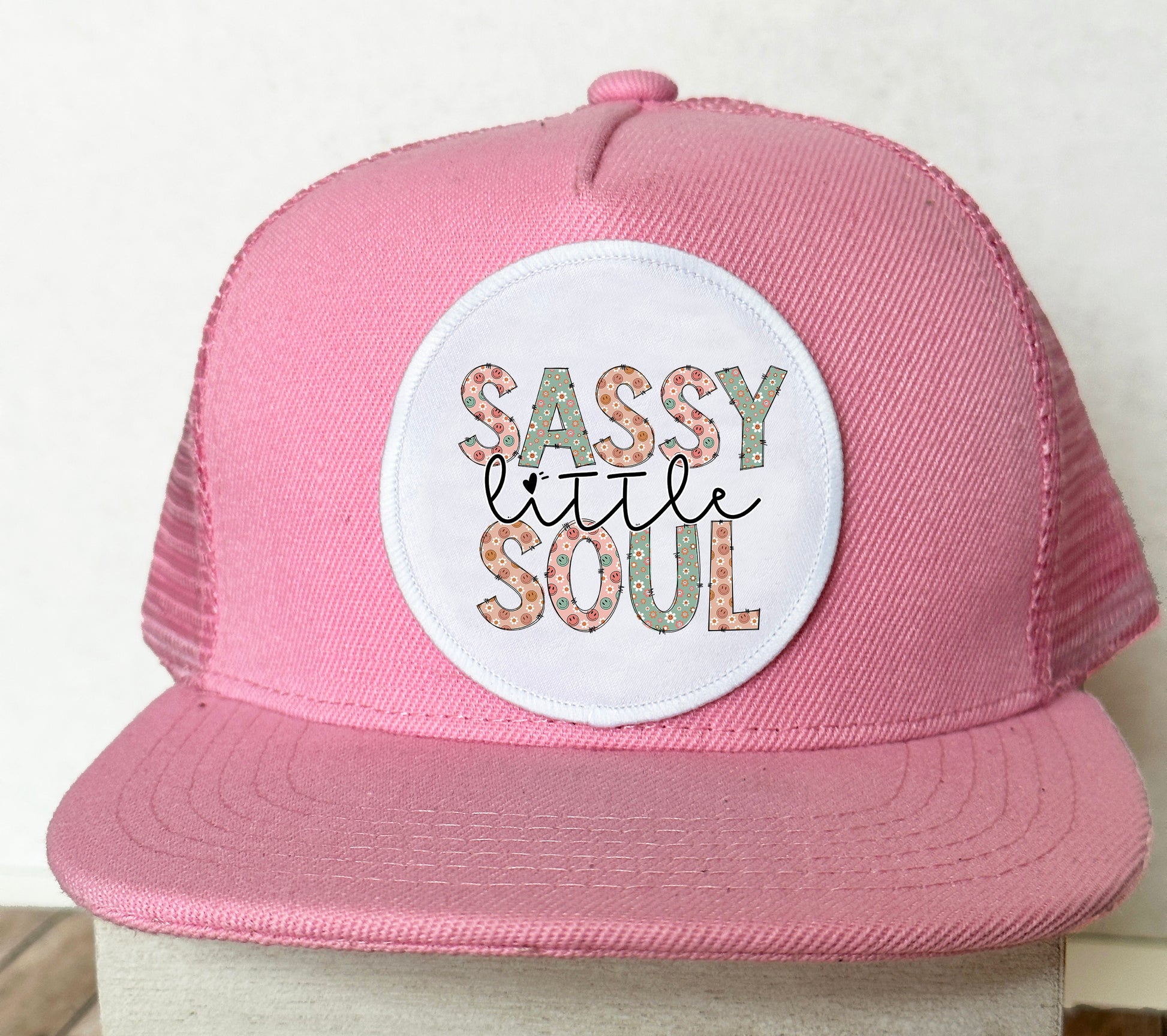 Child Custom Color Patch Hat- Child's Snapback Hat Sassy Girl
