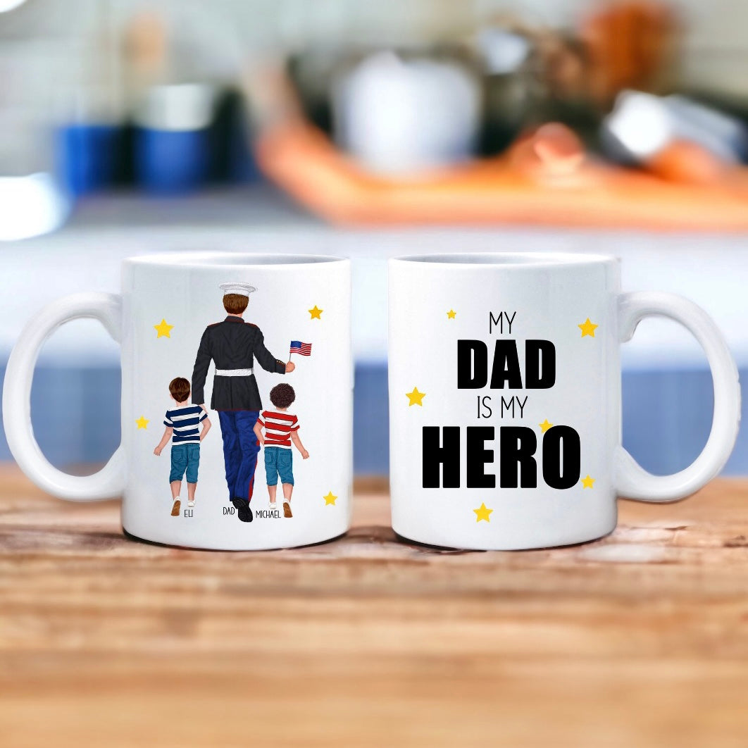 custom marine hero mug military