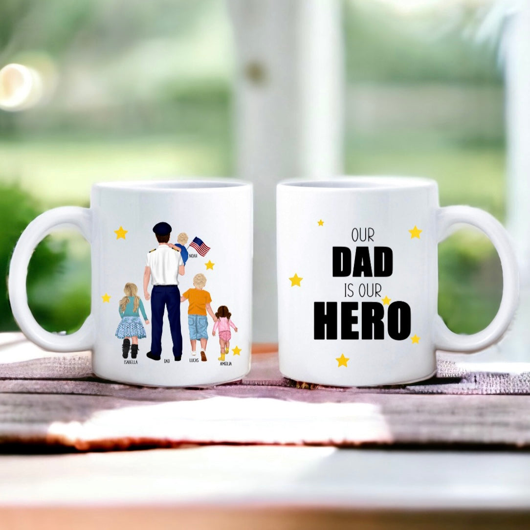 custom pilot hero mug military