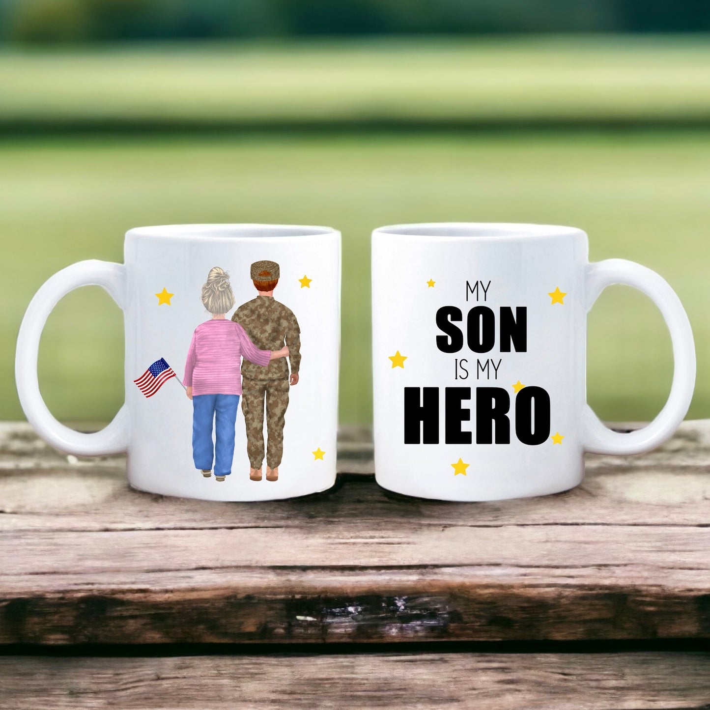custom navy hero mug military