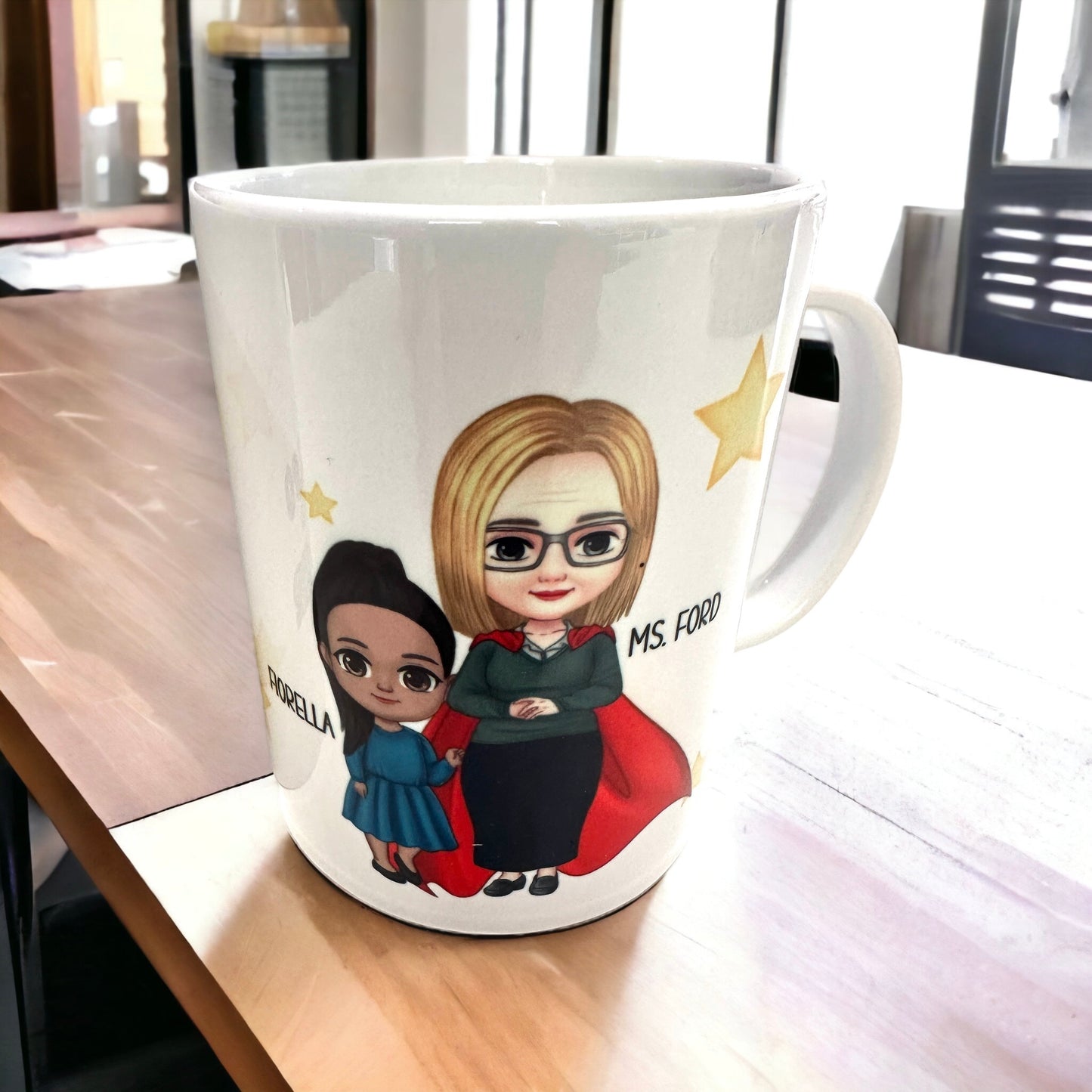 Teacher Superhero custom mug