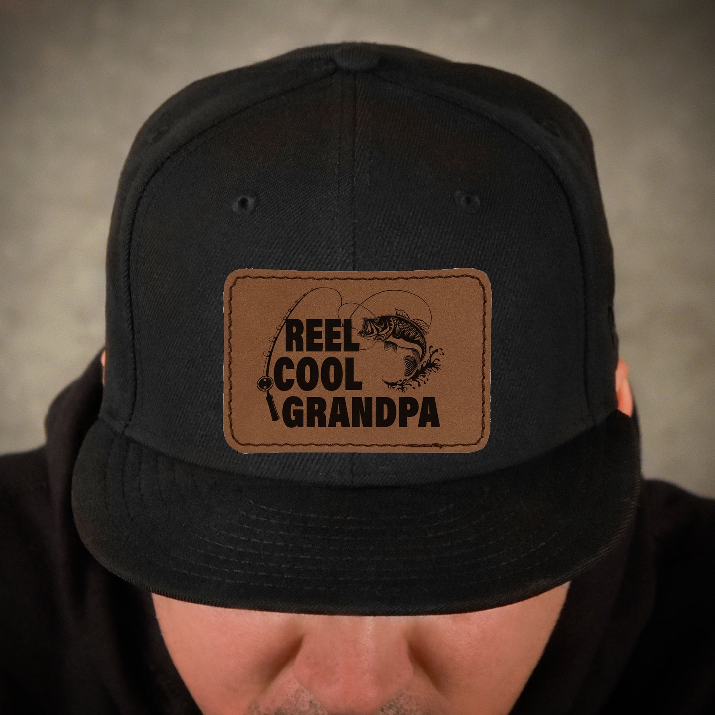 Reel Cool Grandpa Mens snapback hat