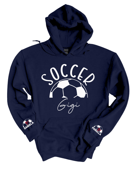 Soccer Mom Name on Sleeve