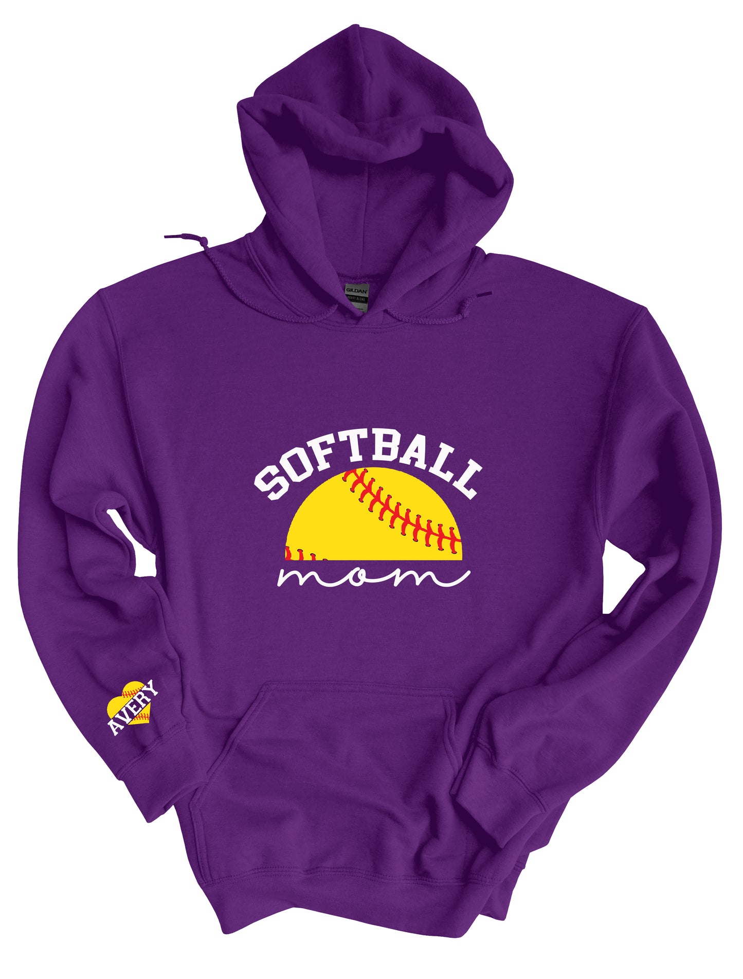 Softball Mom Name on Sleeve