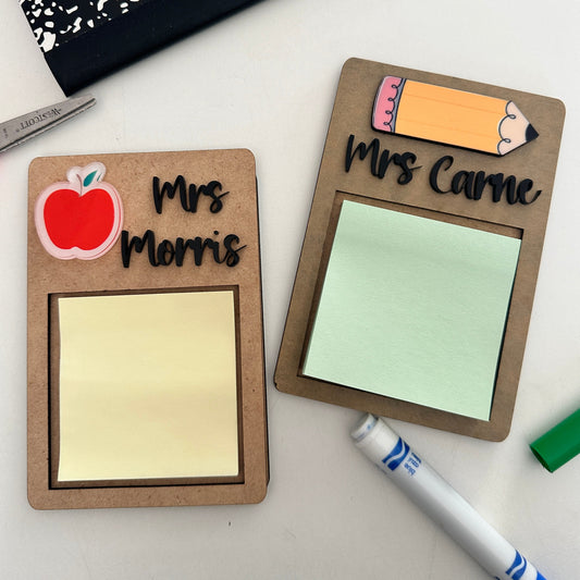 Teacher Note Holder- Sticky Note Holder for Teacher