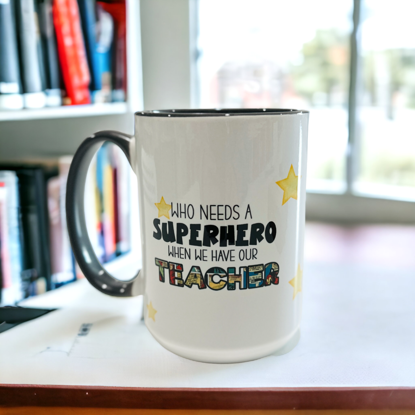 Teacher Superhero custom mug