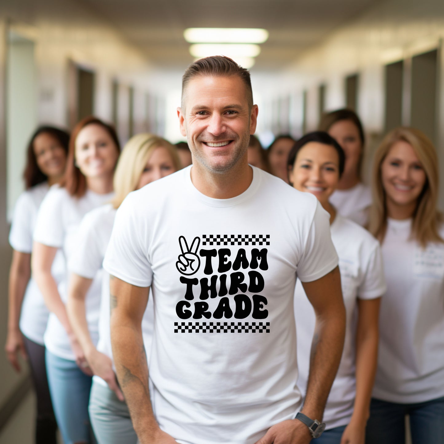 Back To School Team Checker Tee