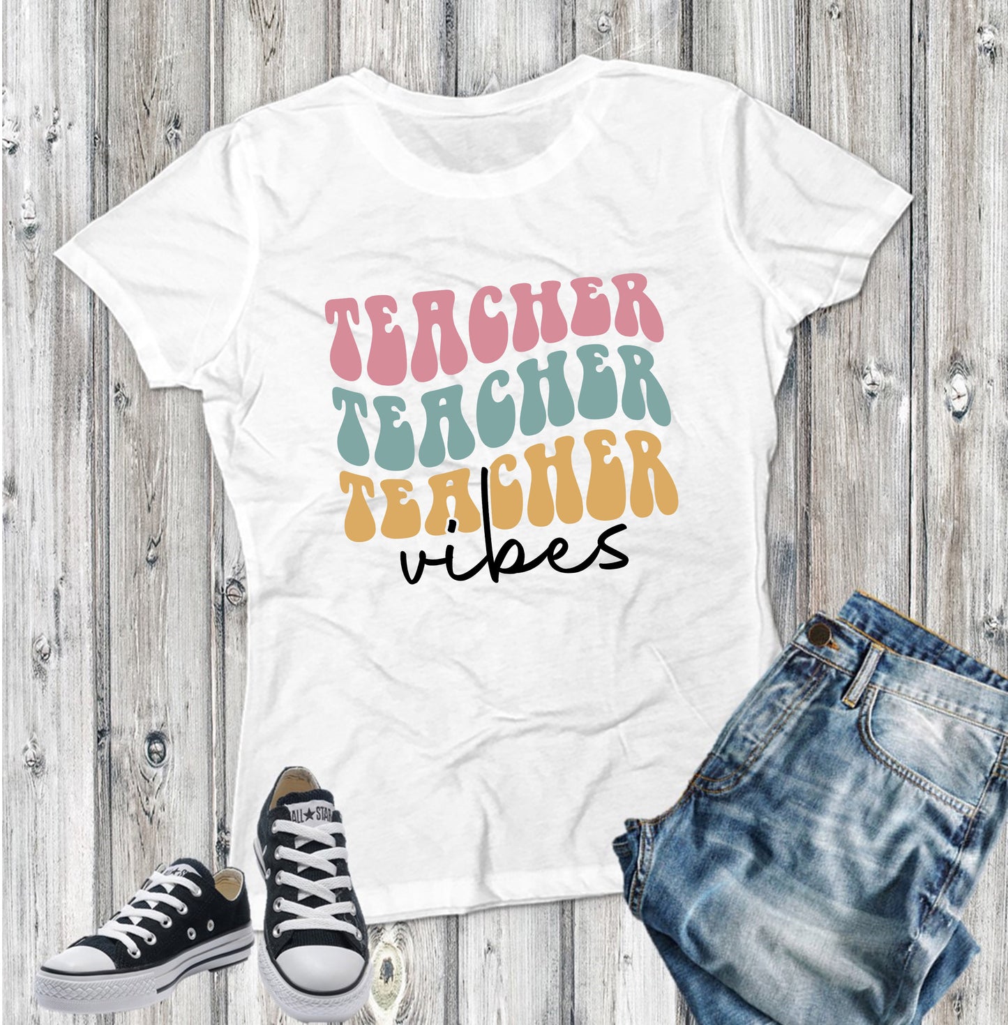 Back To School Teacher Wave Tee