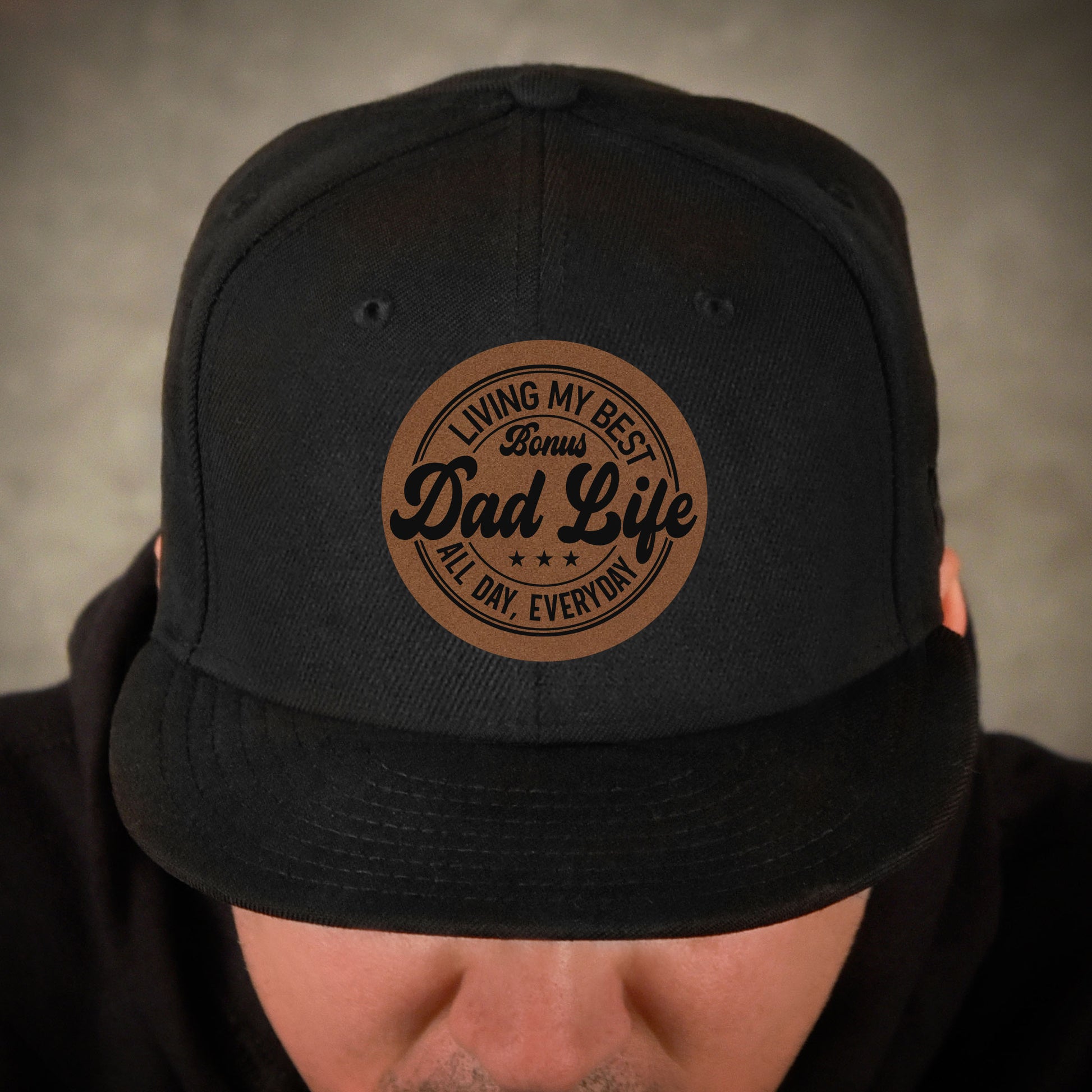 Dad Leather Patch Hat- Mens Snapback Hats – GiggleframesApparel